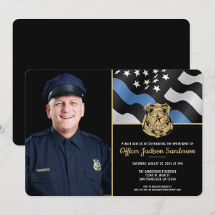 Invitation Photo de retraite de la police départementale