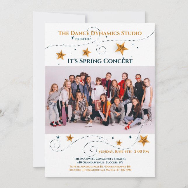 Invitation photo de Star Photo Frame Considérant (Devant)