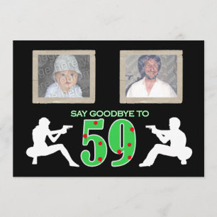 Invitation Photo de style mafieux en 60e anniversaire