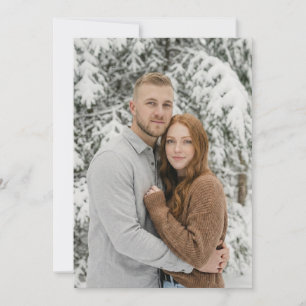 Invitation Photo d'hiver cosy