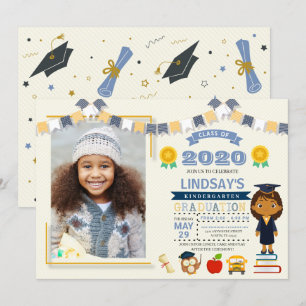 Invitation Photo d'inscription à l'école pour enfants