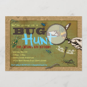 Invitation Photo d'insecte de chasse à insecte à l'invitation