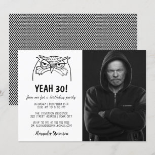 Invitation Photo drôle 30e anniversaire