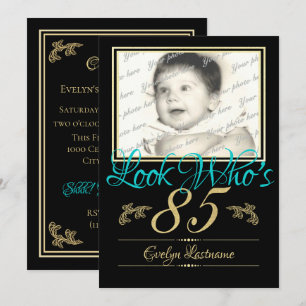 Invitation Photo du 85e anniversaire