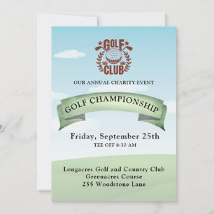 Invitation Photo du logo du Tournoi de Charité du Golf Club