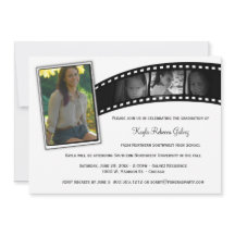 Invitation photo du parti de la bande de film Vint