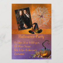 Invitation photo du parti Halloween