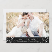 PHOTO EN CONFETTI BLANC ENREGISTRER LA DATE D'ANNO