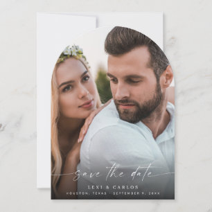 Invitation Photo et calligraphie 3 Mod Vert V2 Arc