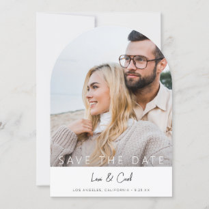 Invitation Photo et calligraphie 5 MOD V Enregistrer la date