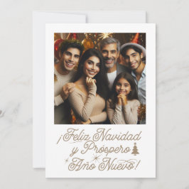 Invitation Photo Feliz Navidad & Próspero Año Nuevo