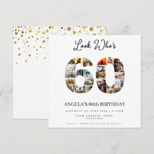 Invitation photo Fête d'anniversaire Montag 60 ans