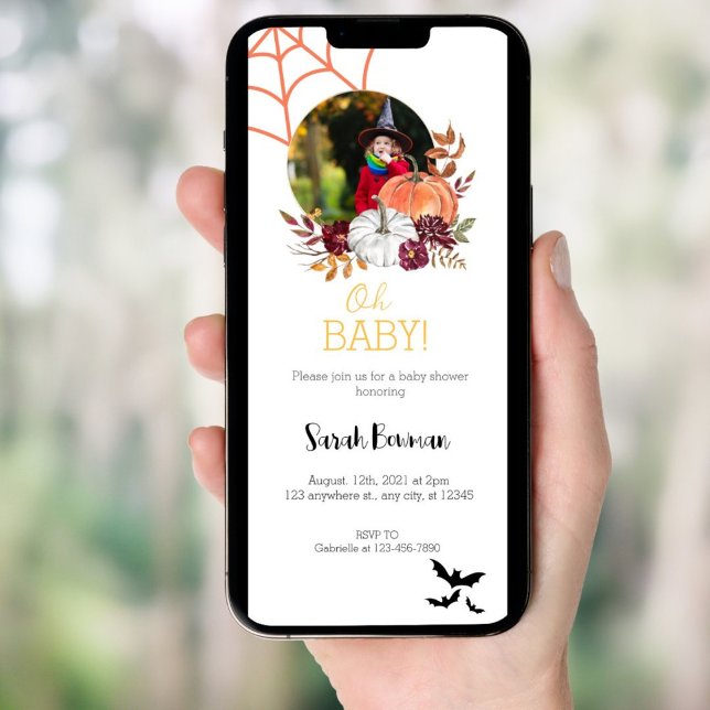 Invitation Photo fête d'Halloween Evite (Créateur téléchargé)