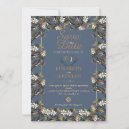 Invitation Photo Floral Chic Wedding Enregistrer la date Invi