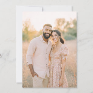 Invitation Photo florale rose sereine