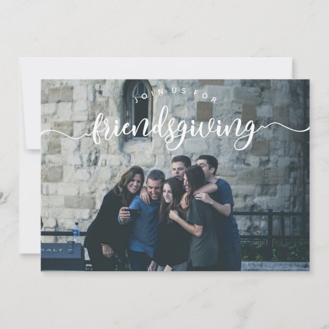 Invitation photo Friendsgiving (Devant)
