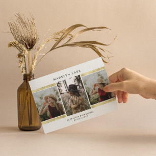 Invitation Photo Gold Foil 2023 Graduation