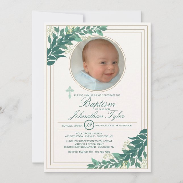 Invitation Photo gracieuse Religieuse (Devant)