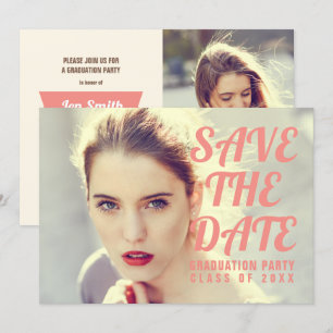 Invitation Photo Graduation Party Invitation. Réservez la dat