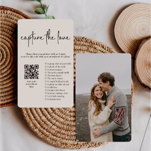 Invitation Photo Hunt I Spy Mariage Game Capture The Love QR