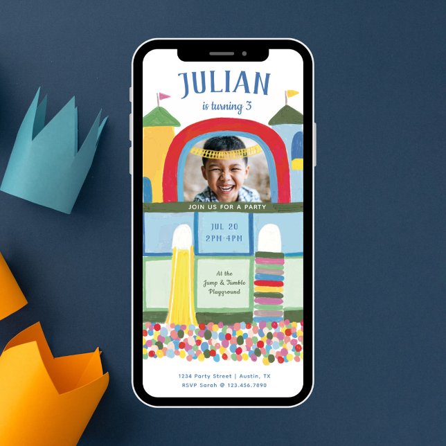 Invitation Photo Invita de la partie Anniversaire de enfant d (Créateur téléchargé)