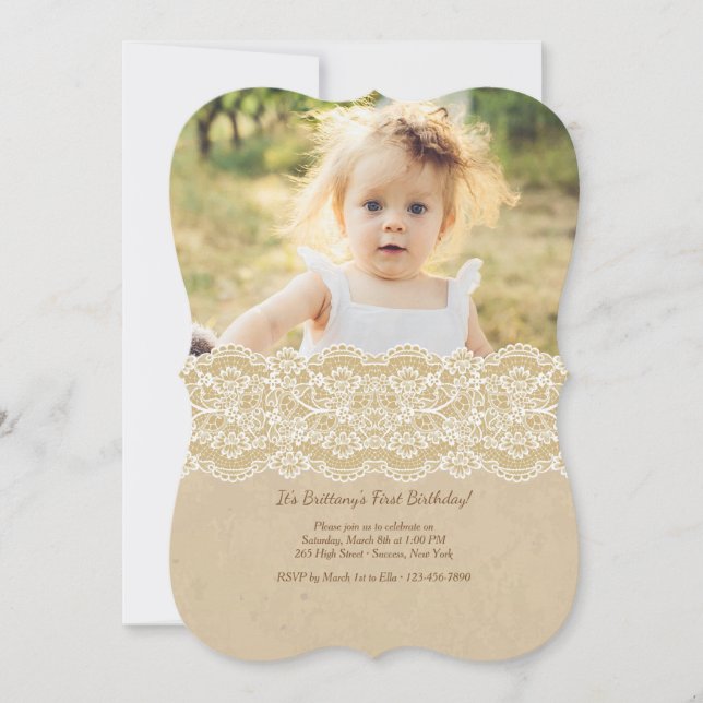 Invitation photo juste prescieuse (Devant)