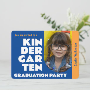 Invitation Photo Kindergarten Graduation Party