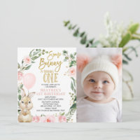 Photo Lapin Rose Turner un 1er anniversaire