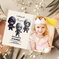Photo Little Ninja Anniversaire de enfant guerrier
