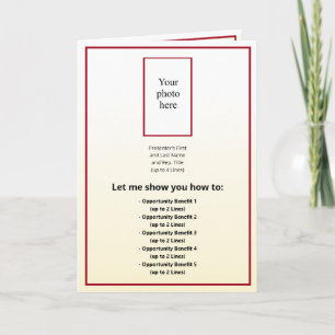 Invitation Photo/Logo Burgundy/Gold Tint Gradi. Hybride BOM