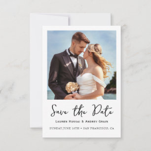 Invitation Photo Mariage Enregistrer la Date