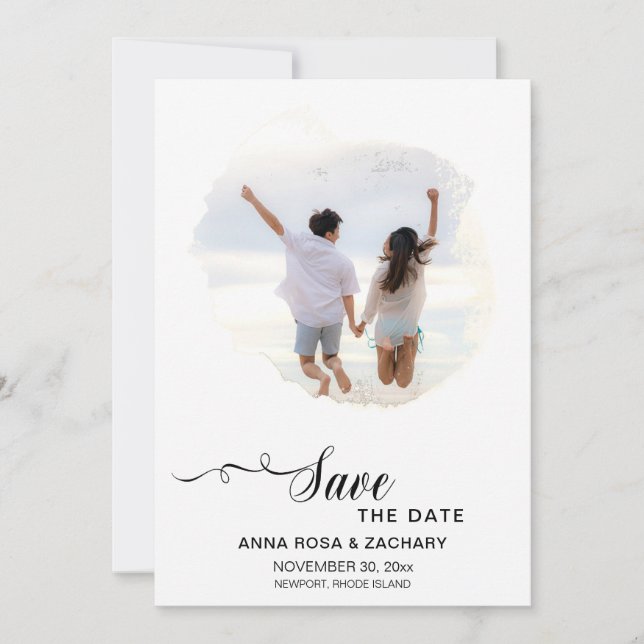 Invitation *~* Photo MARIAGE ENREGISTRER LA DATE - AR6 Websit (Devant)