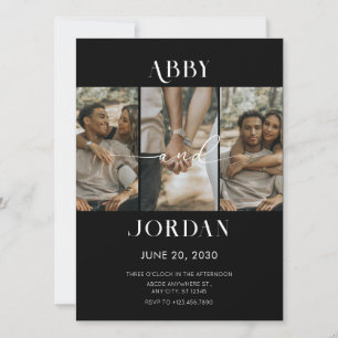 Invitation Photo mariage moderne