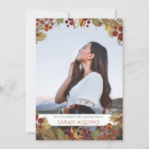 Invitation Photo Mature Femme Graduation Party