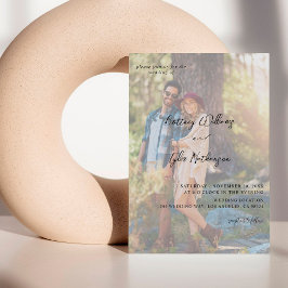 Invitation Photo moderne 12 Mariage vertical