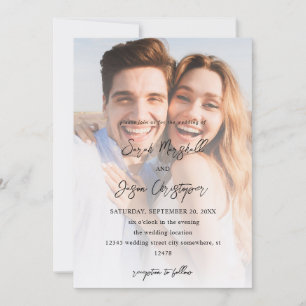 Invitation Photo Moderne 7 Mariage Vertical V2 - KR
