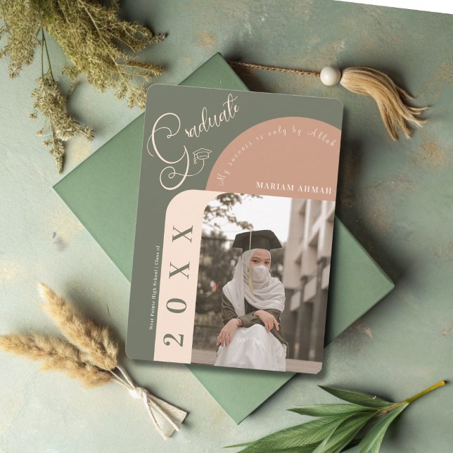 Invitation Photo moderne Bold Calligraphie Diplôme islamique (Créateur téléchargé)