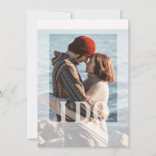 Invitation Photo moderne Je fais, Mariage Invite