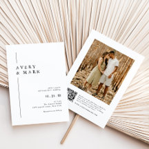 Photo moderne Mariage de code QR