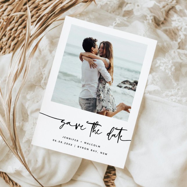 Invitation Photo moderne minimaliste Enregistrer la date Invi (Créateur téléchargé)