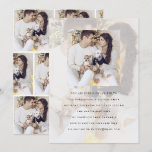 Invitation photo multiphoto de la fête de vacances
