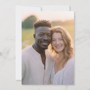 Invitation Photo Neutre et Décontracté avec une Atmosphère Jo