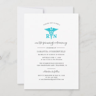 Invitation Photo Nurse Graduation Pinning Cérémonie Invitatio