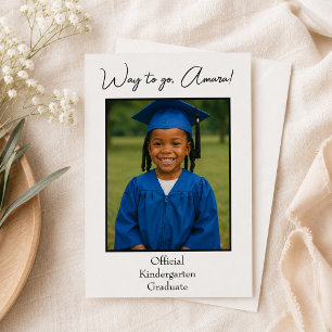 Invitation Photo officielle du diplômé de la maternelle