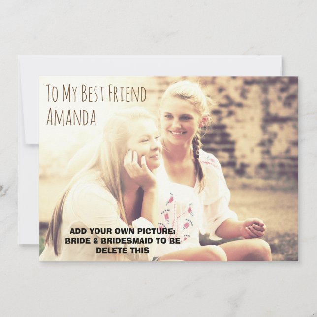 Invitation Photo personnalisée (Devant)