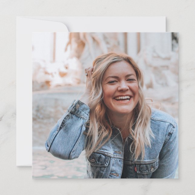 Invitation Photo personnalisée (Devant)