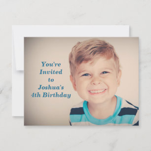 Invitation Photo personnalisée Anniversaire de enfant Party B