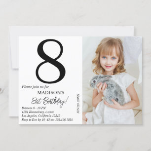Invitation Photo personnalisée Anniversaire Enfants Garçon Fê