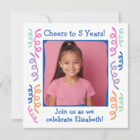 Photo personnalisée Cheval à 5 ans de Streamers d'