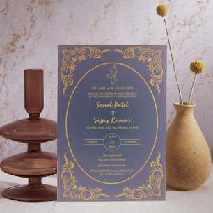 Invitation Photo personnalisée du Mariage hindou indien Ganes